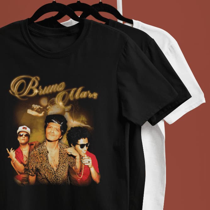 Camiseta Bruno Mars Algodão Unissex