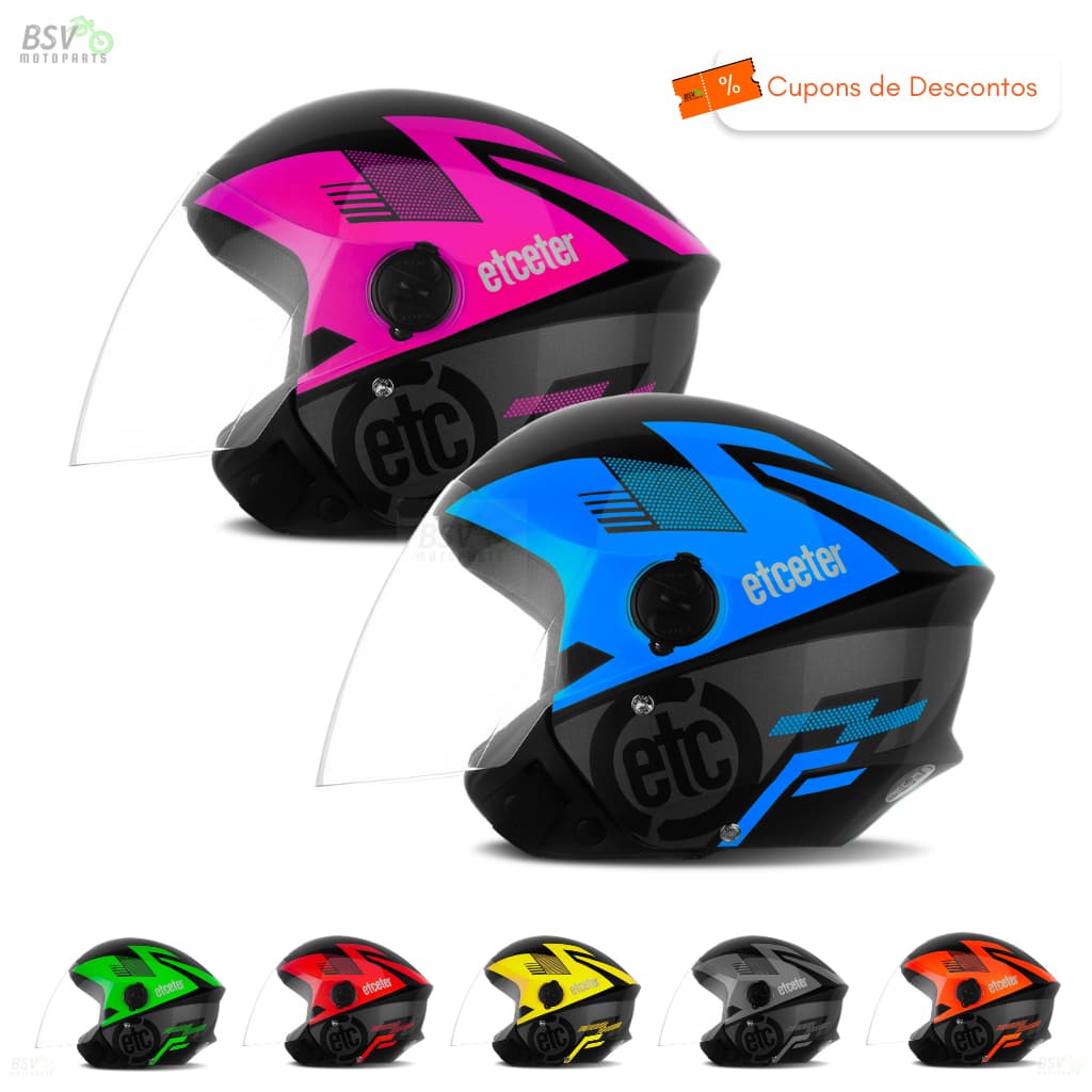Capacete Aberto Mais Vendido Para Moto New Liberty 3 Etceter Open Pro Tork Barato Oferta Unissex