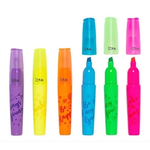 Marca Texto - Molin - Love Neon - Papelaria Fofa