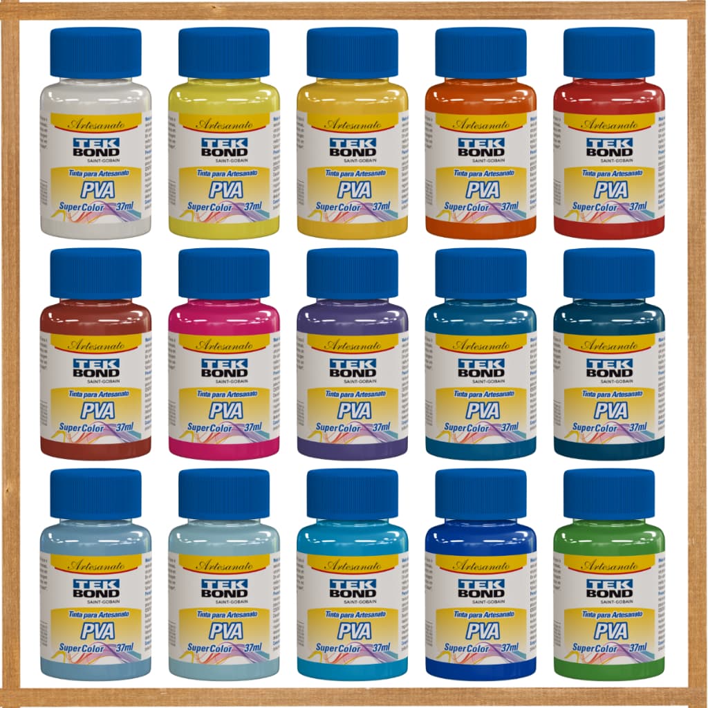 Tinta PVA para Artesanato 37ml Cores