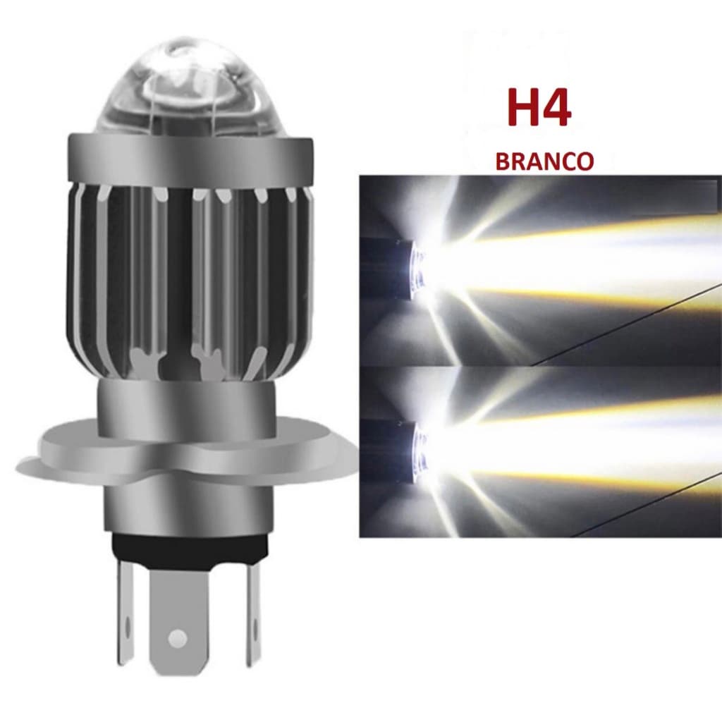 Lâmpada H4 Led Projetor Carro e Moto PROMOÇÃO 01 ou 02 unidades