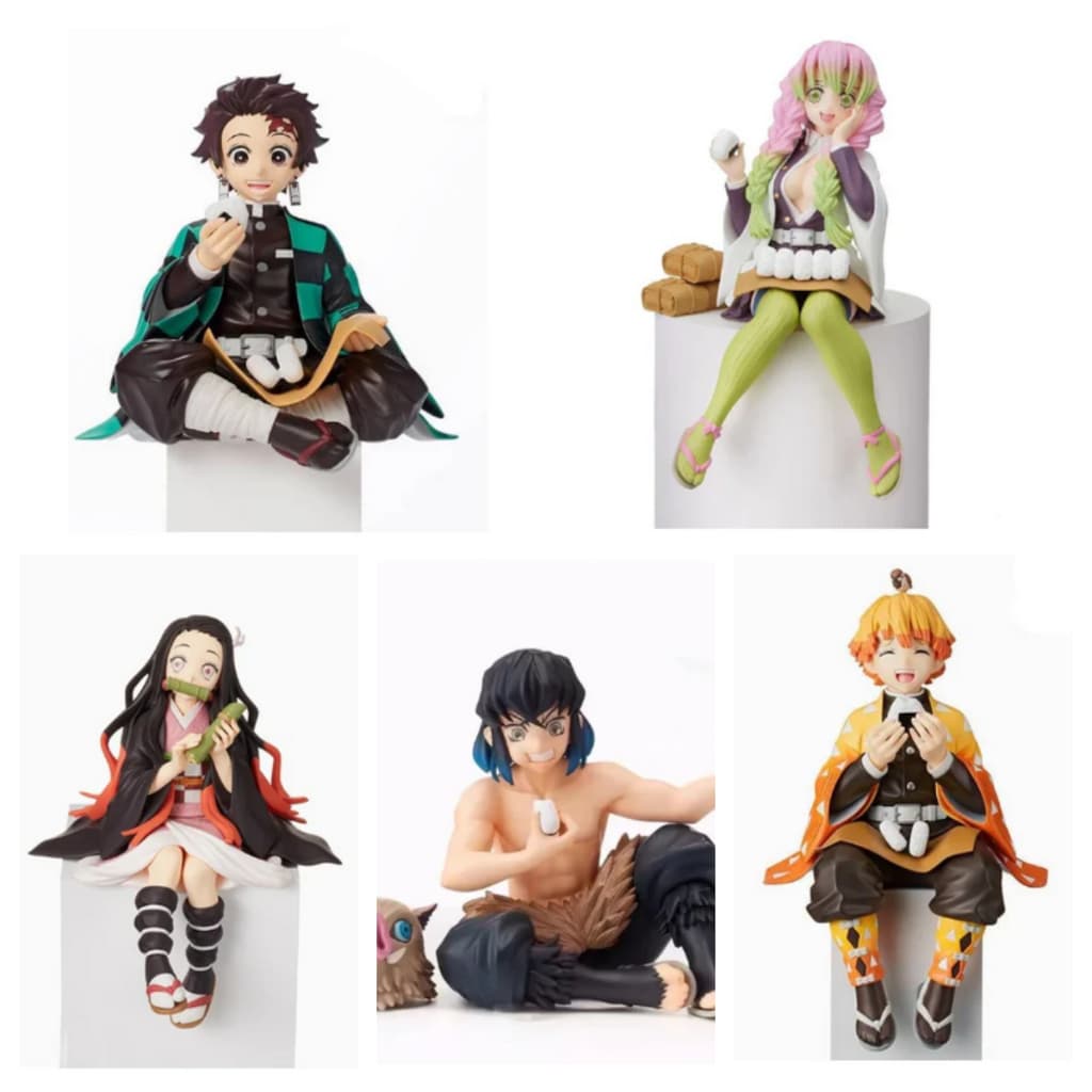 Action Figure Demon Slayer / Kimetsu no Yaiba Personagens SENTADOS 13cm