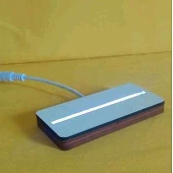 3 Unid - Base em Mdf com Led para Placa de acrílico - 10cm + FONTE INCLUSA