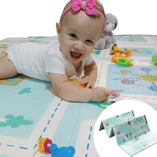 Tapete Infantil Para Bebê Tatame Dupla Face Macio 2,0 X 1,80   ESCOLHA A ESTAMPA