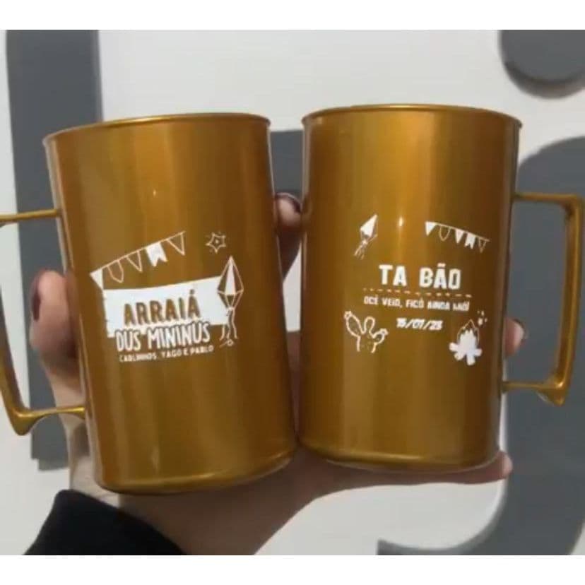 Kit com 120 Canecas de Chopp Personalizadas 450ml