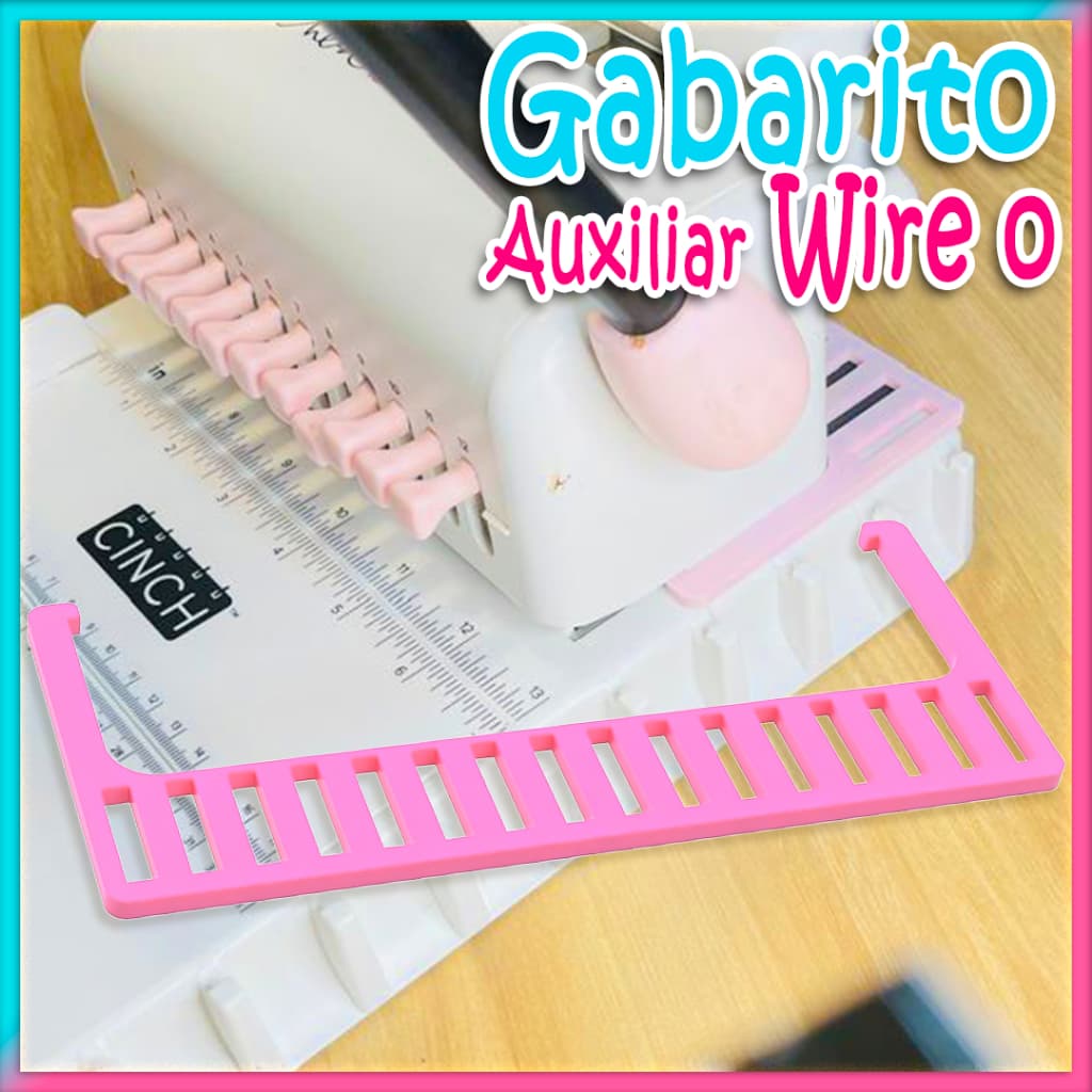 Gabarito de wire-o the cinch auxiliar de fechamento de wire-o furos quadrados ou redondo suporte wire-o