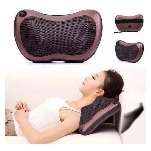 Almofada Massageadora Shiatsu 8 Bolas Lombar Pescoço Veicular E Casa Bivolt