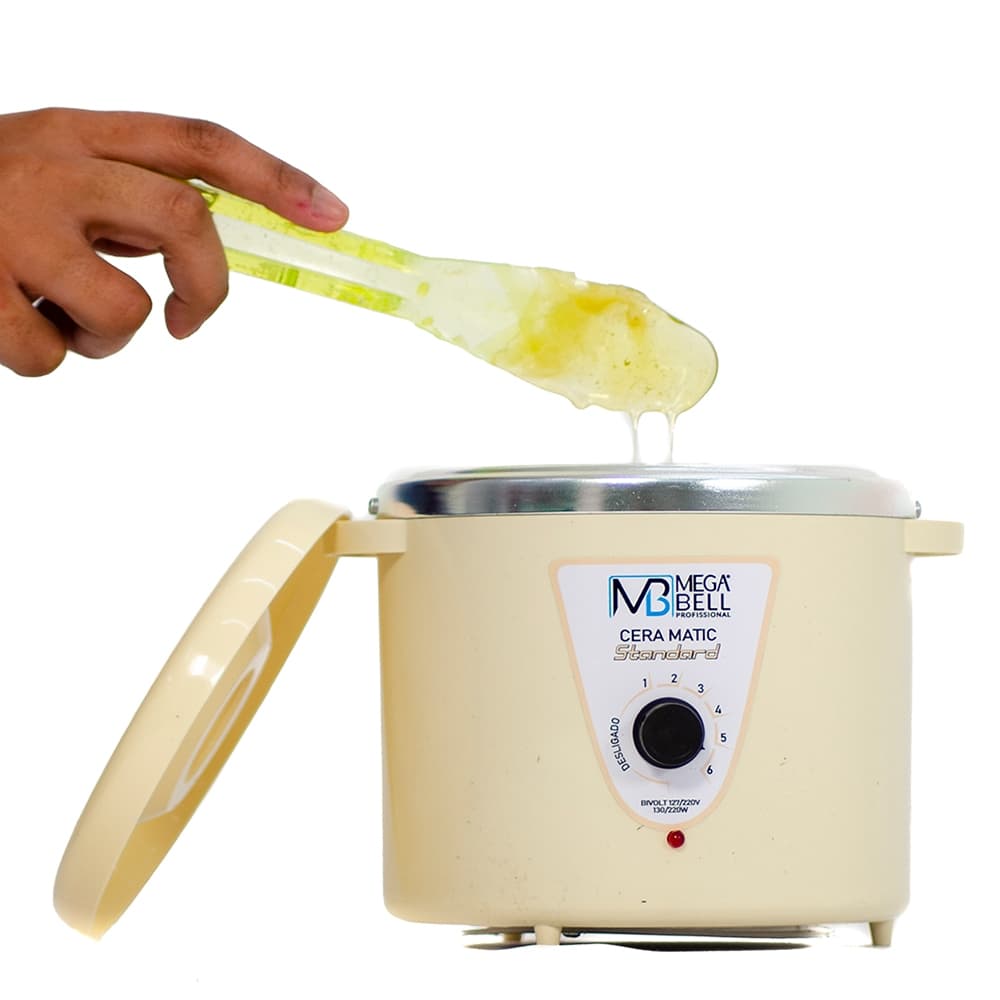 Panela Termocera Para Depilação Standard 700g Bivolt Sem Refil Bege (7213 MB)