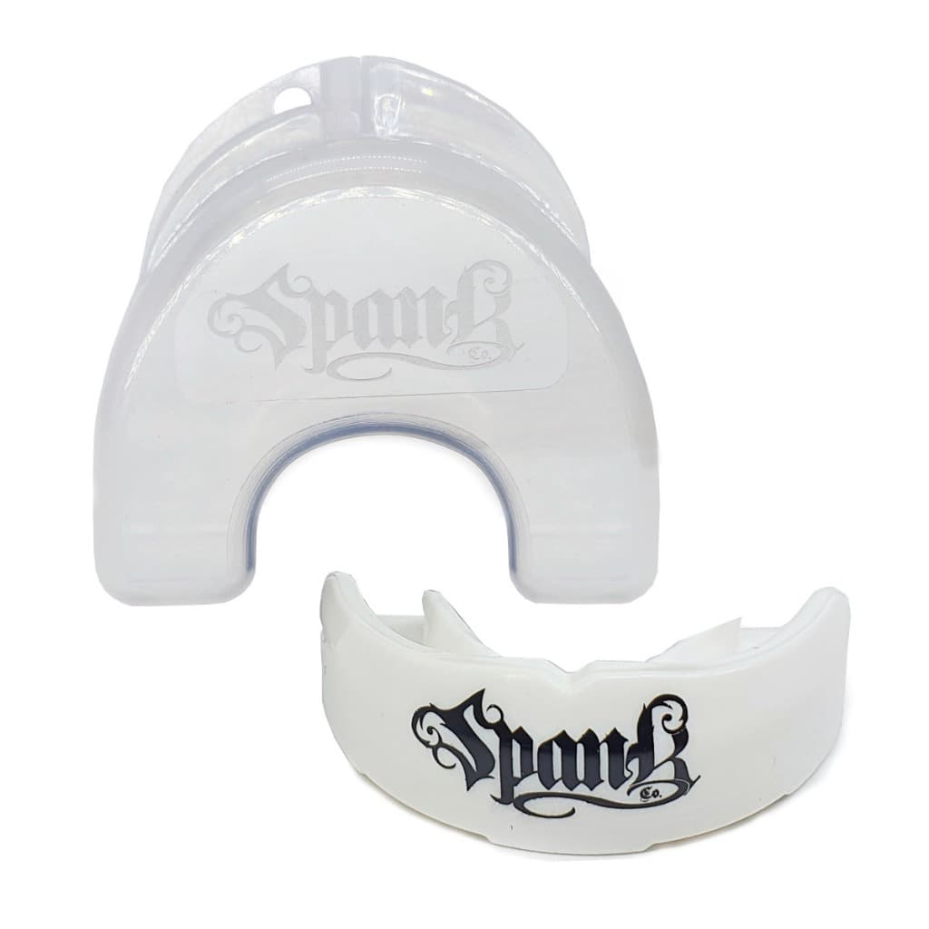 Protetor Bucal Superior Profissional Com caixinha Spank - Branco
