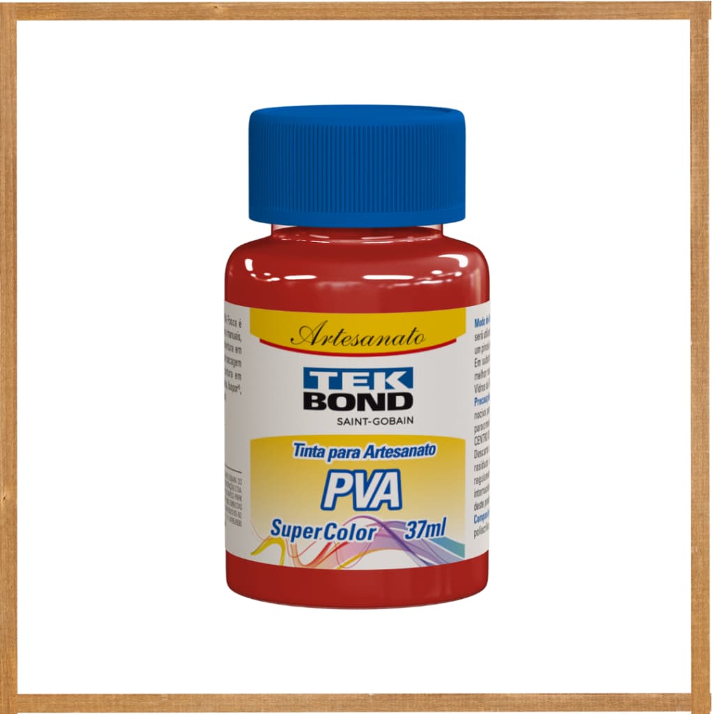 Tinta para Artesanato Pva Vermelho Pimenta 37ml