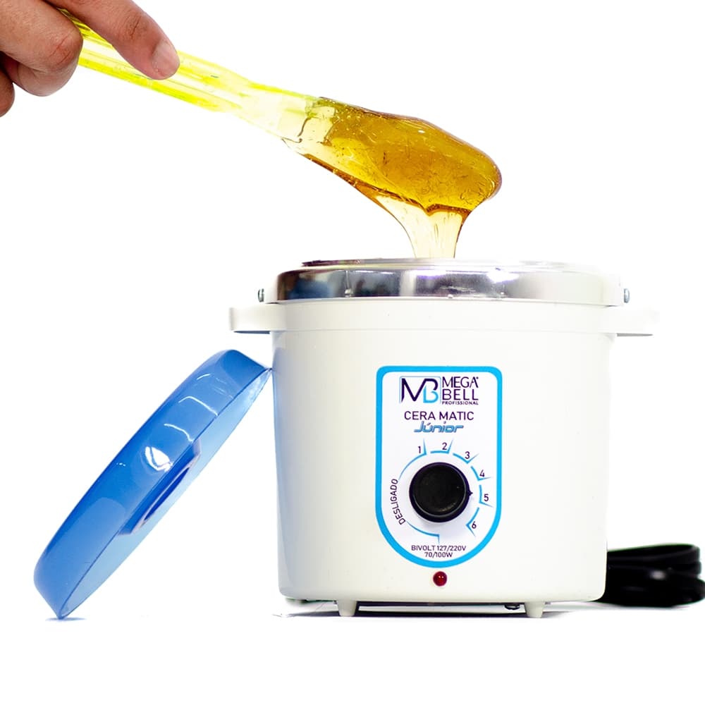 Termocera Aquecedor de Cera 400g  Bivolt Sem Refil Branca Com Azul (7105 MB)