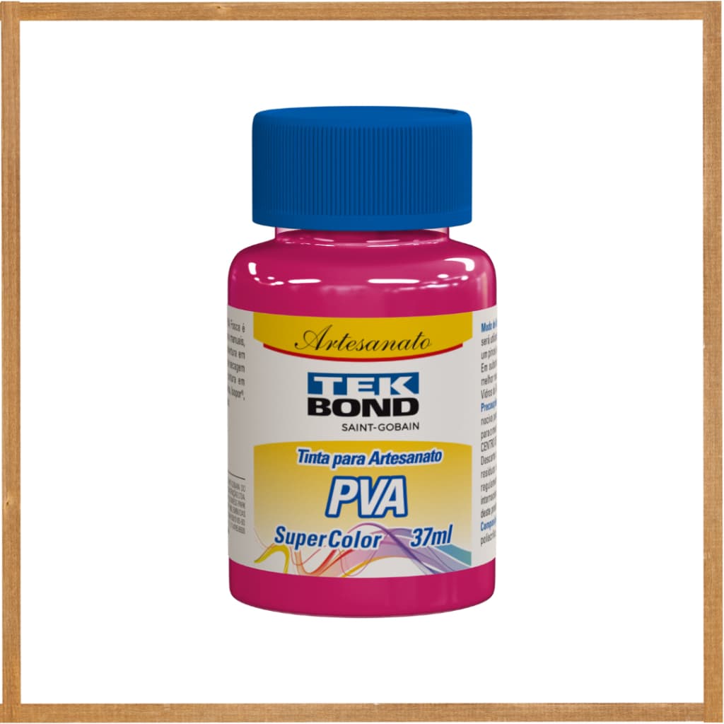 Tinta para Artesanato Pva Pink 37ml