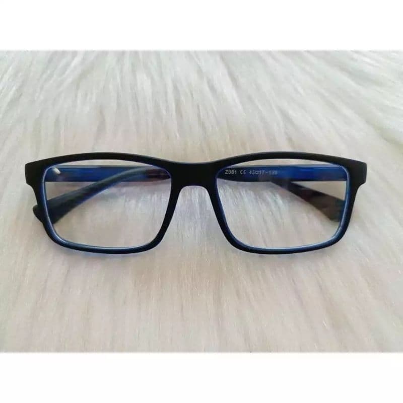 Armação Óculos retângulo Masculino cor preto fosco
