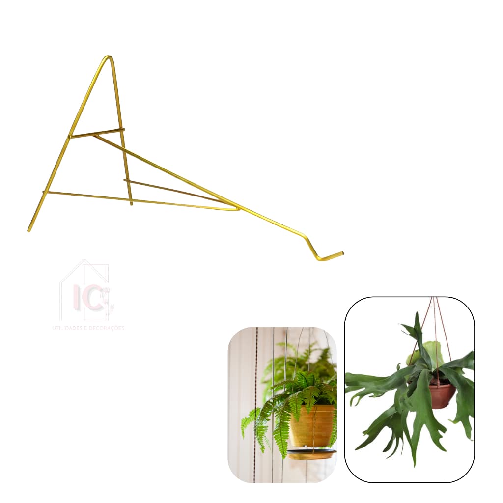 Suporte pendurar Flore plantas kit 3 unidades