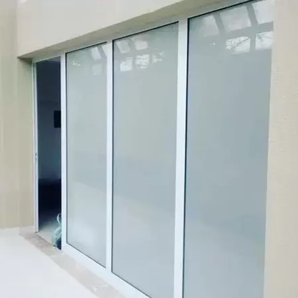 Adesivo Branco Blackout Bloqueia Luz Solar Porta Janela Película Vinil Tipo Contact Black Out Opaco
