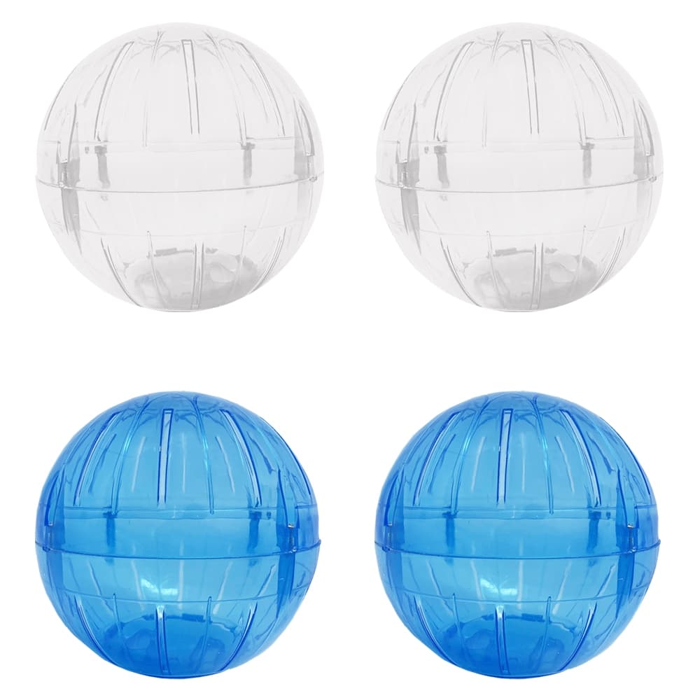 Kit 2 Brinquedo Bola Para Hamster Ramister Globo Acrilico 14,5 cm Savana Pet