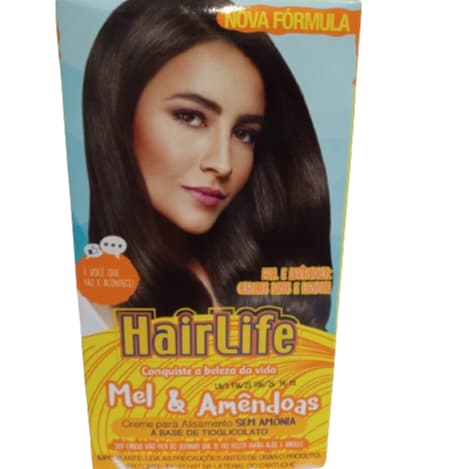 CREME ALISANTE HAIRLIFE MEL E AMÊNDOAS 80G