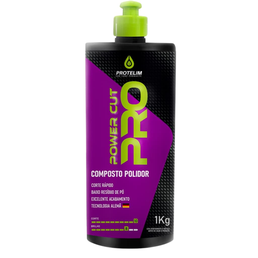Massa De Polir Premium Power Cut Pro 1kg - Protelim