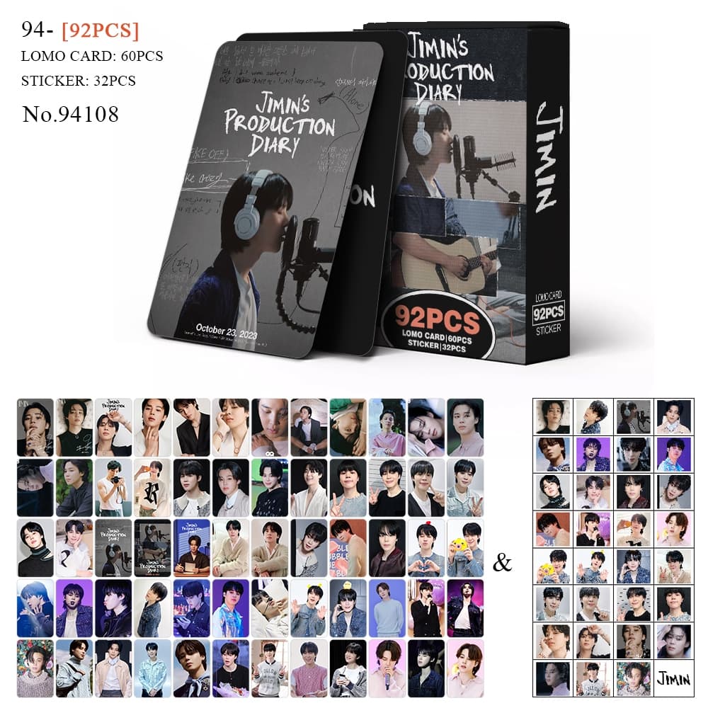 K-POP 60pcs/box com 32pcs adesivo Personagem de BTS Photocard Pronto Para Ser Cartão LOMO Postal De Coleção integrantes