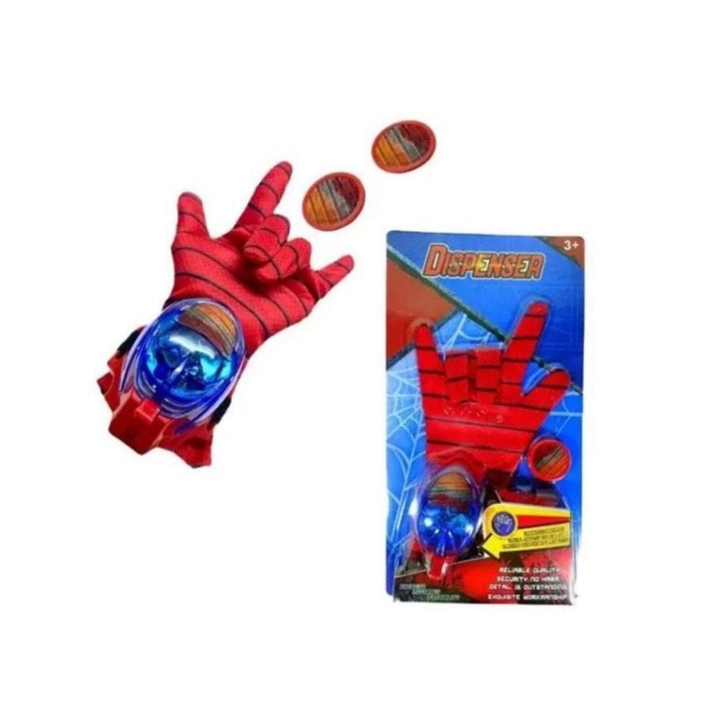 Luva Infantil Lança Discos Com Son E Luz De Homem Aranha