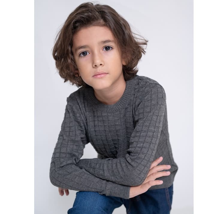 Suéter Blusa Tricô Infantil Juvenil Inverno Uniforme Escola FINO
