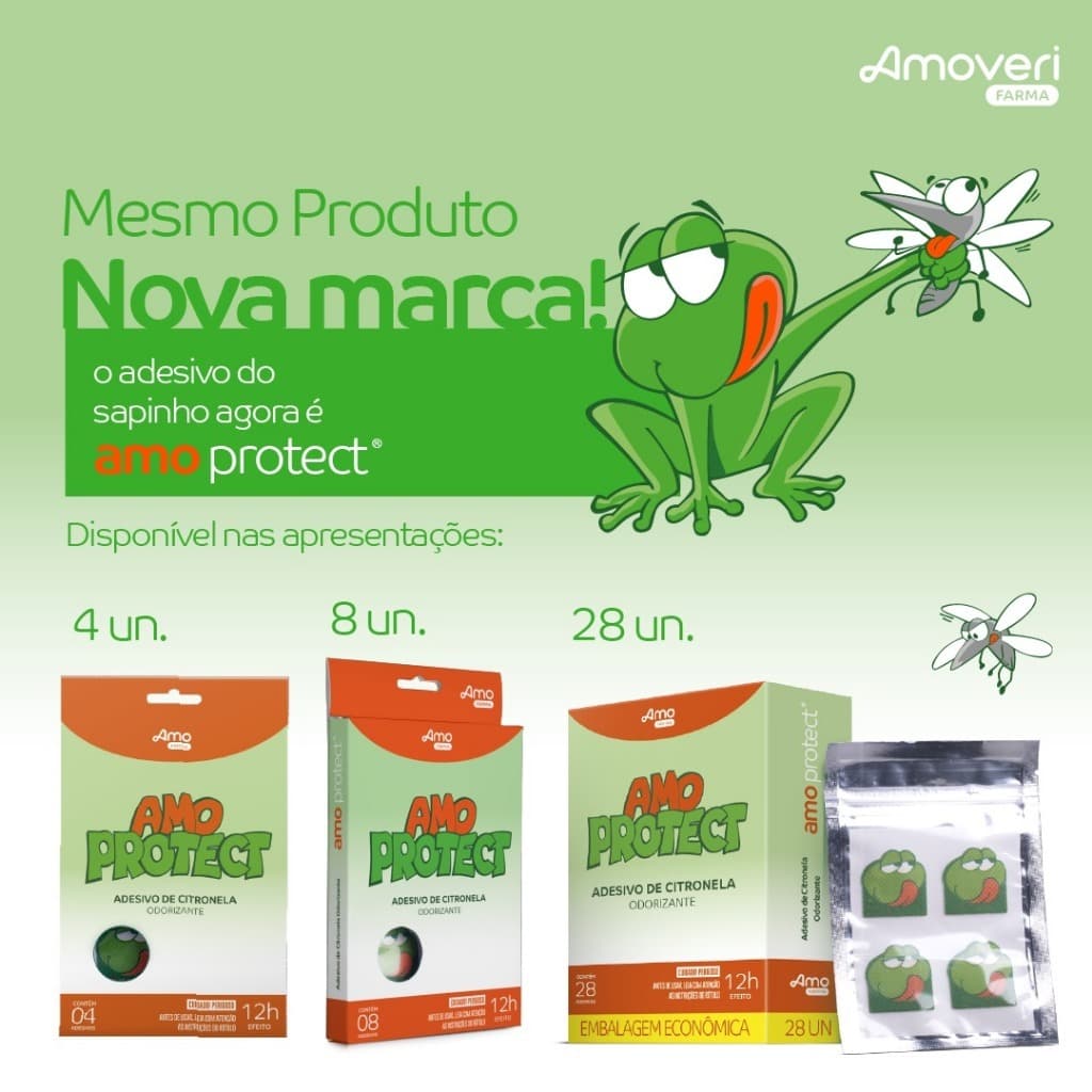 Repelente Adesivo Eficiente Natural Original Sai Mosquito Amo Protect