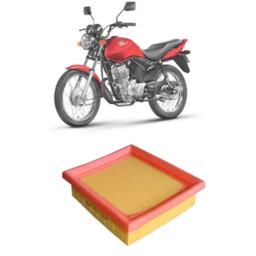 Filtro de Ar Cg 150 Fan 125 De 2009 À 2013 Bros 125 Bros 125 150 Xre 190 Pop 100 S4V0210200054