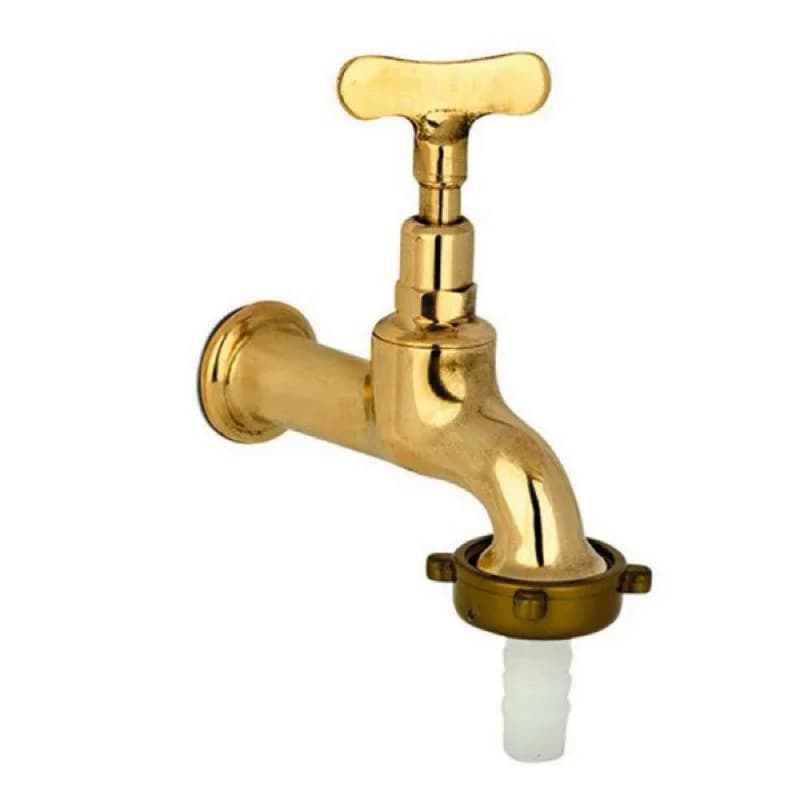Torneira para Cozinha Tanque Jardim de Parede Cromada 1/2x3/4 METAIS NEVES
