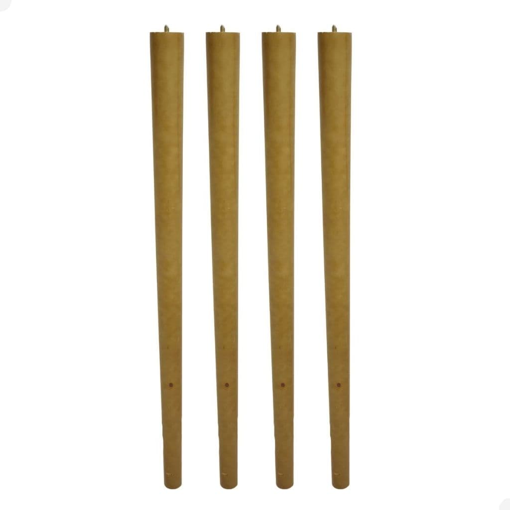 Kit 4 Pés de Rosquear Palito Retro de 80 cm com Chapinha 10 graus e Parafusos