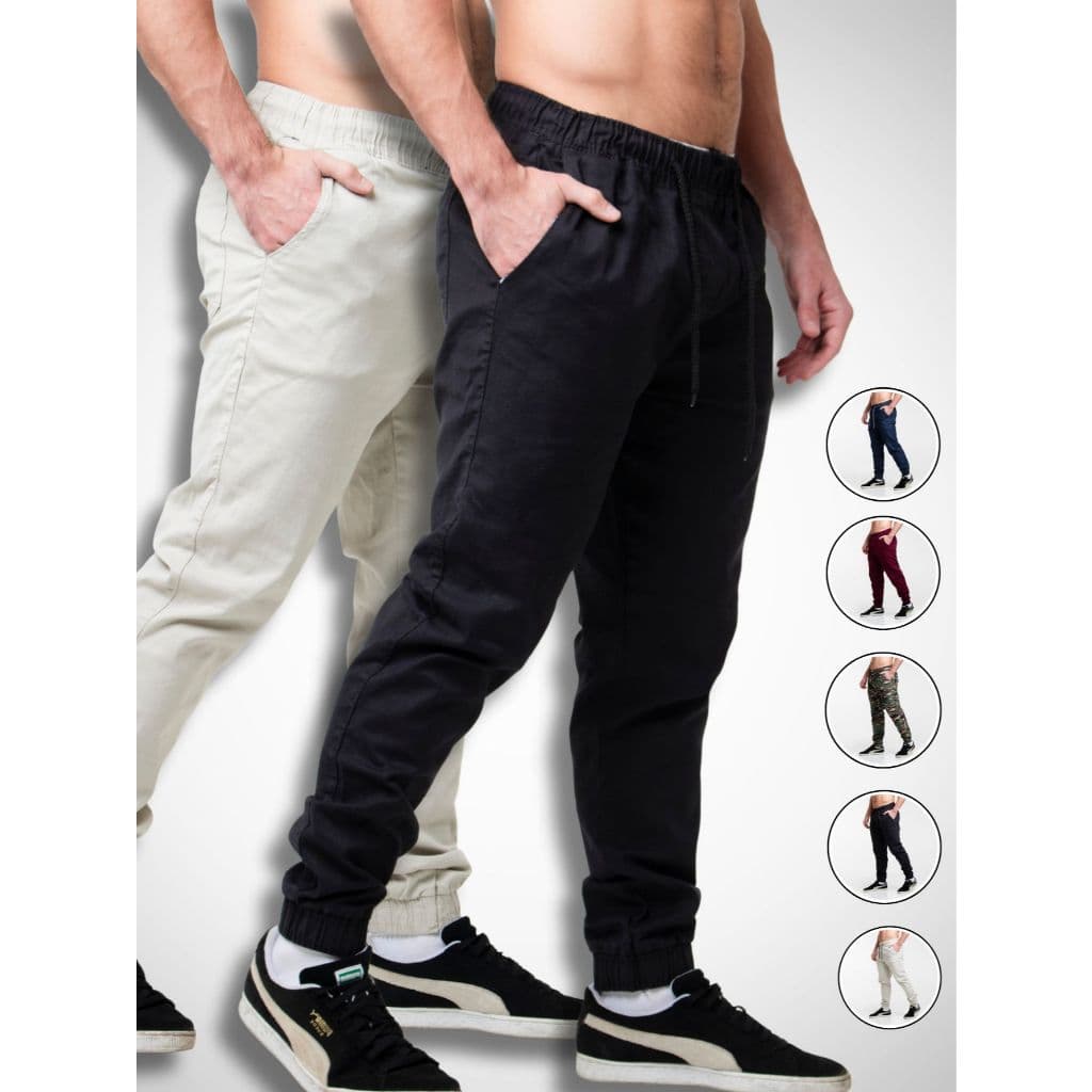 Calças Jogger Masculina com punho Premium qualidade moda homem Estiloso