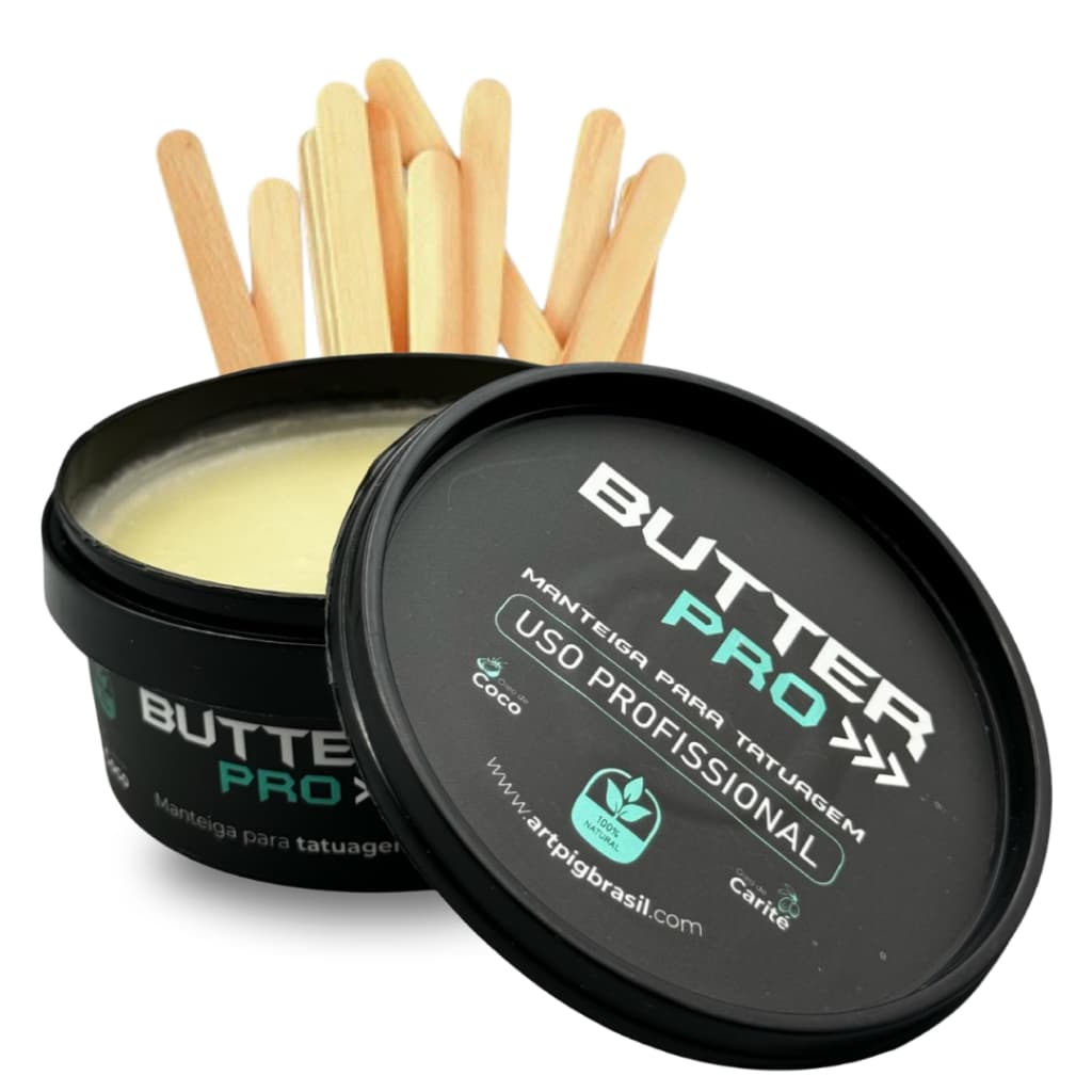 Hidratante manteiga 100% natural Butter Pro 150g Artpig Tatuagem Manteiga Natural Butter Coco Ink Para Tattoo