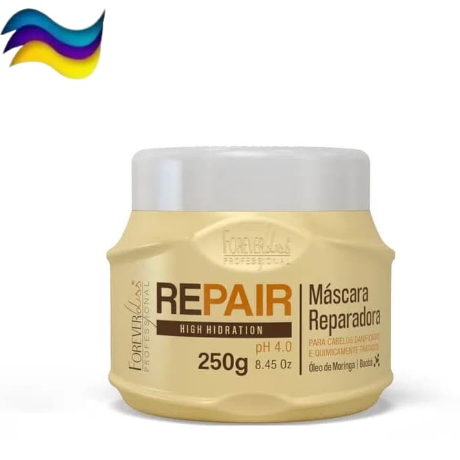 Máscara Hidratação Reparadora Force Repair 250g Forever Liss Nutrição Cabelos Danificados Brilho