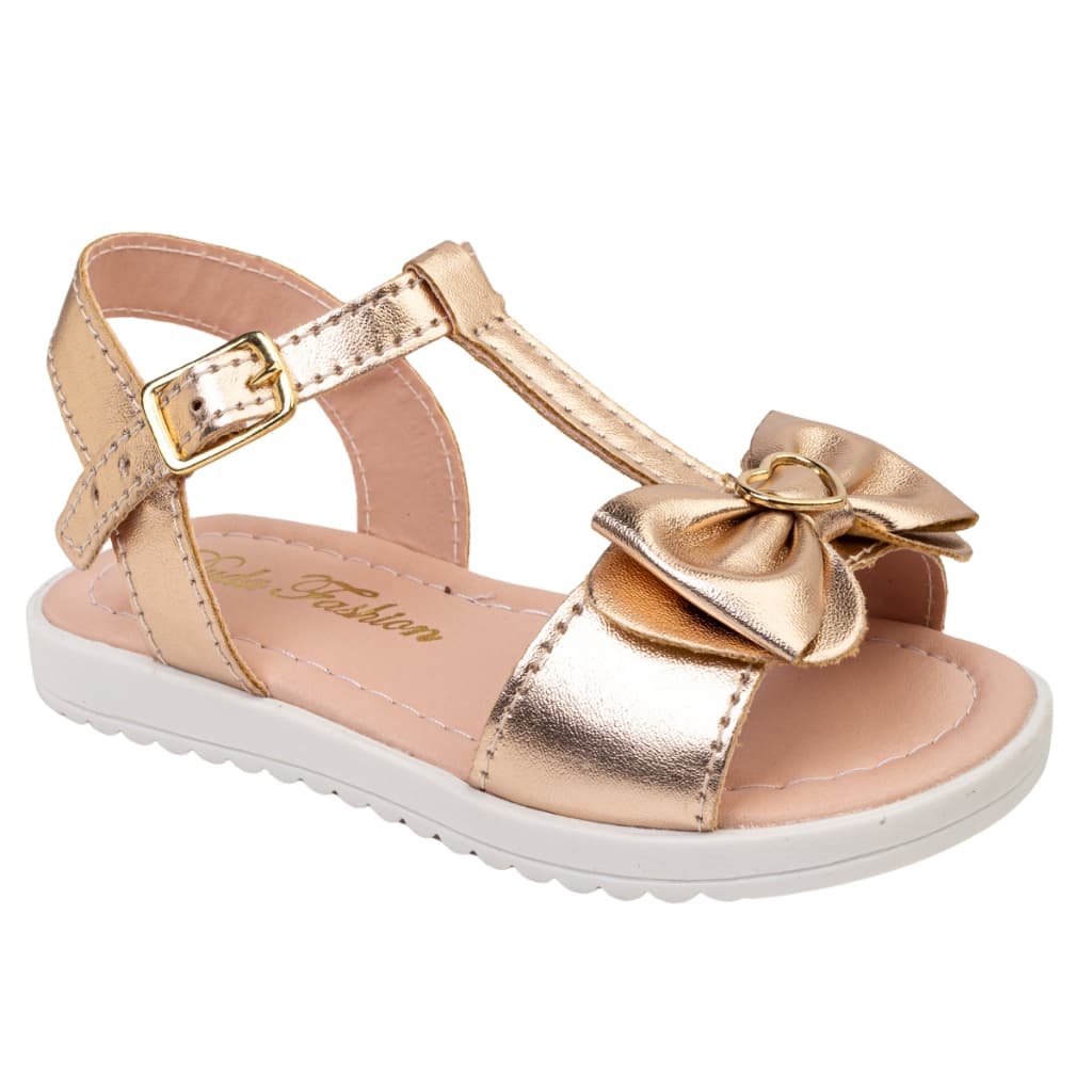 Sandália Infantil Bronze Laço