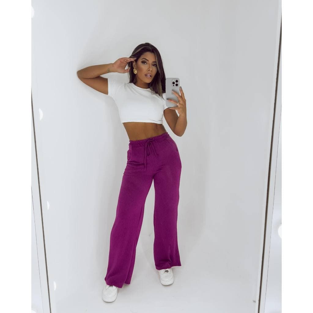 Calça Pantalona Lanzinha calça lanzinha com Bolso  Lancamento Inverno