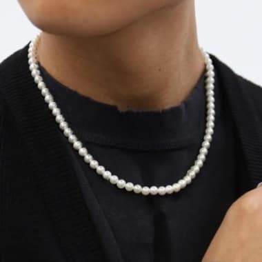Loja Nº1Moda Colares de Perolas do Brasil/ Modelo Bijuteria Colar Choker Pérola Joias Masculina Feminina Unissex