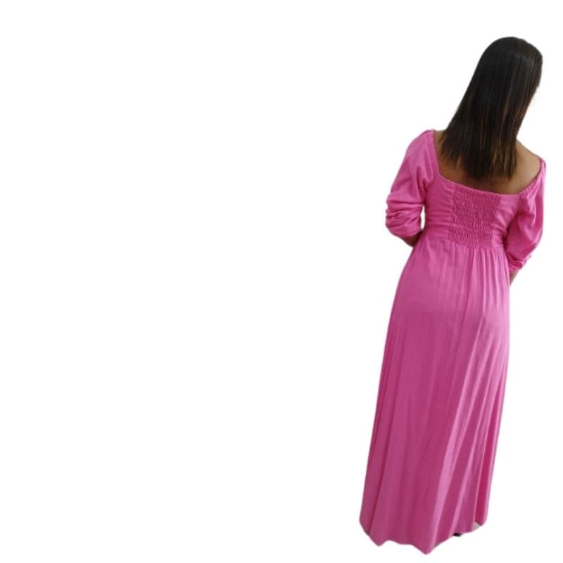 bata longa em viscose com lastec