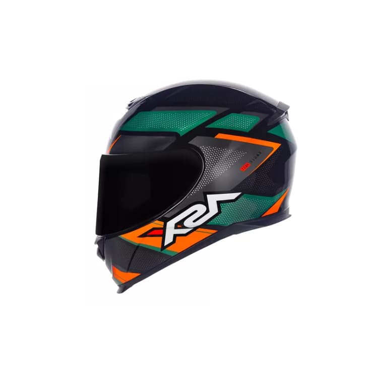 CAPACETE ASX EAGLE FAST GLOSS BLACK GREEN GRAFITE