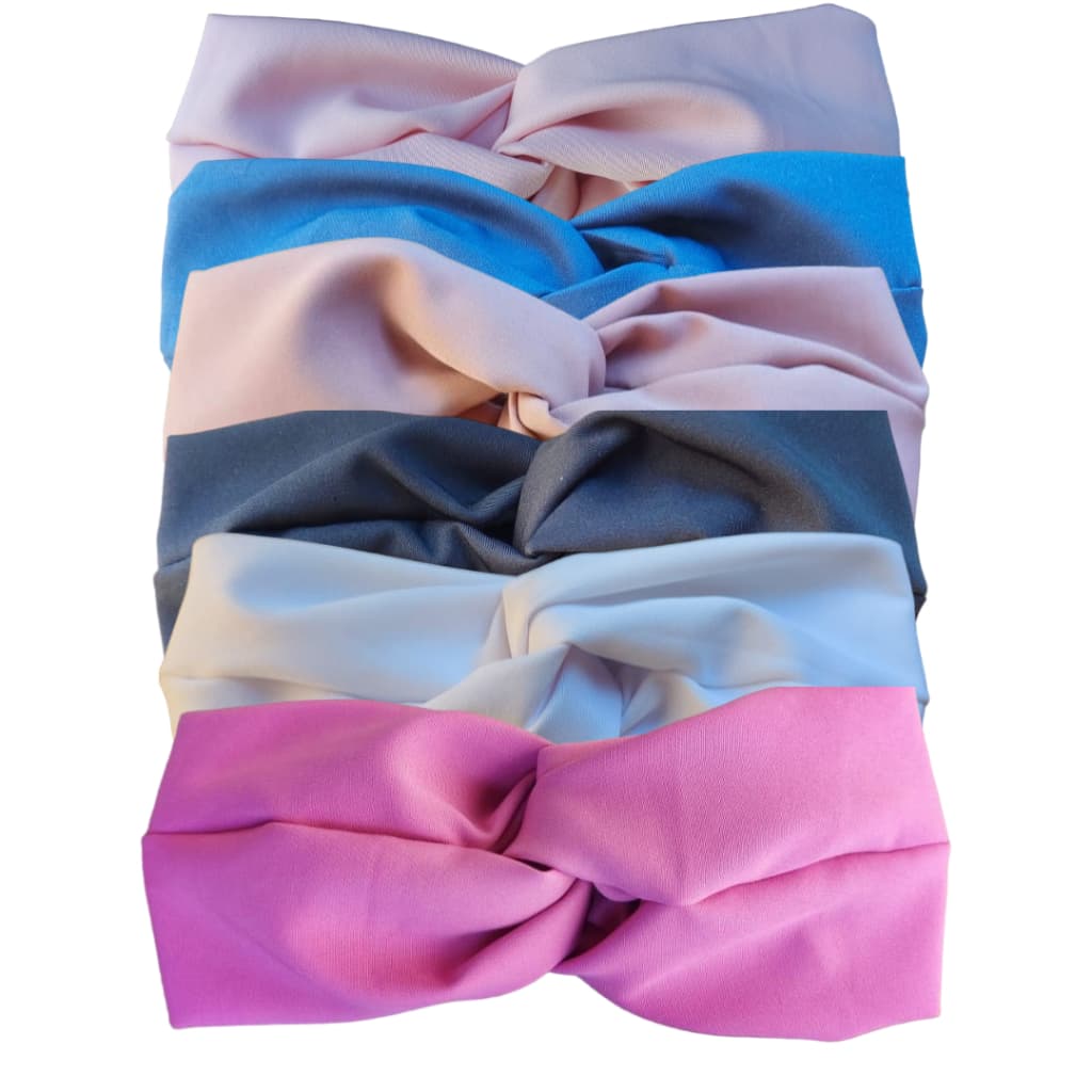 Faixa de Cabelo Turbante Feminina Tecido Two Way Várias Cores - Jaleco Art