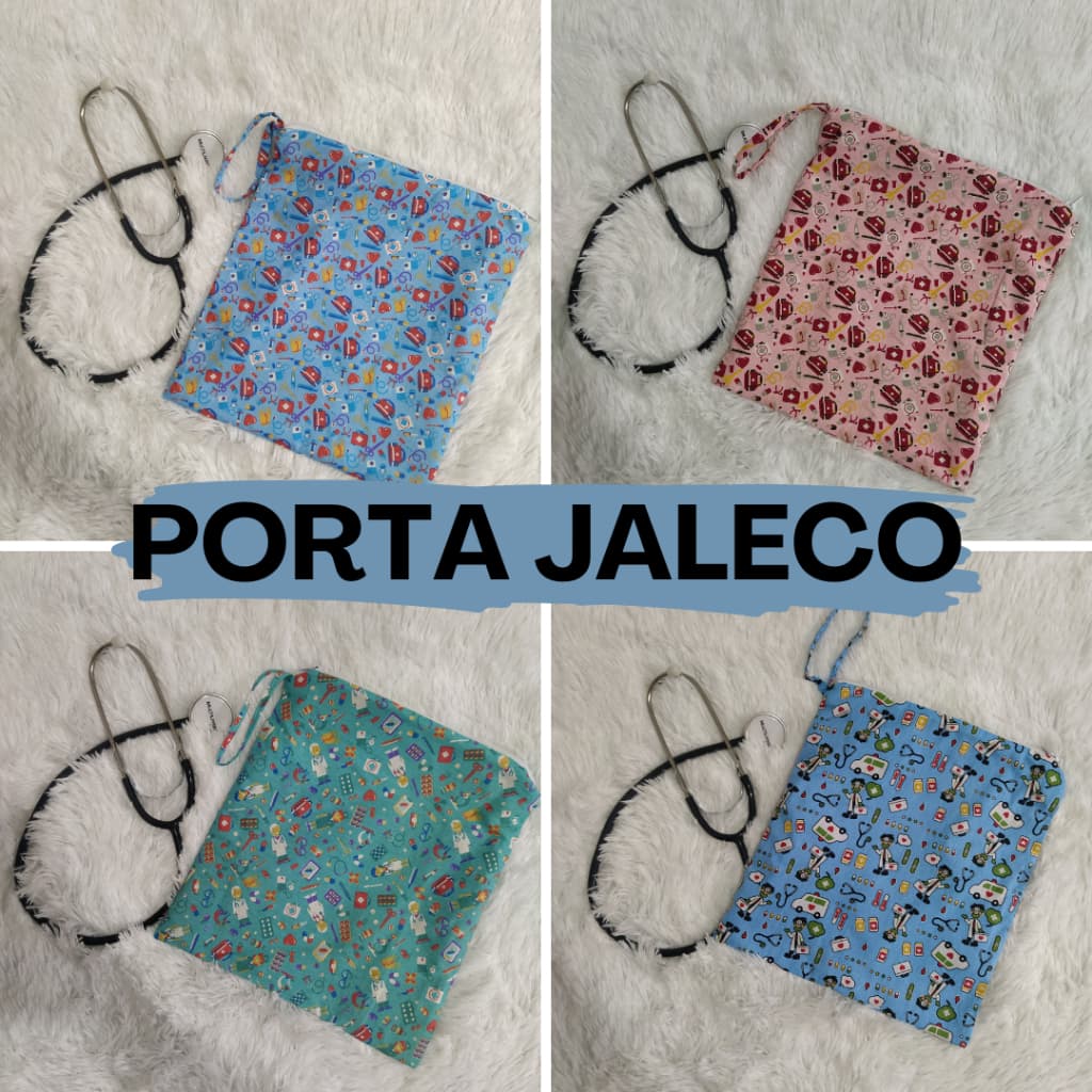 Capa porta jaleco necessaire enfermagem