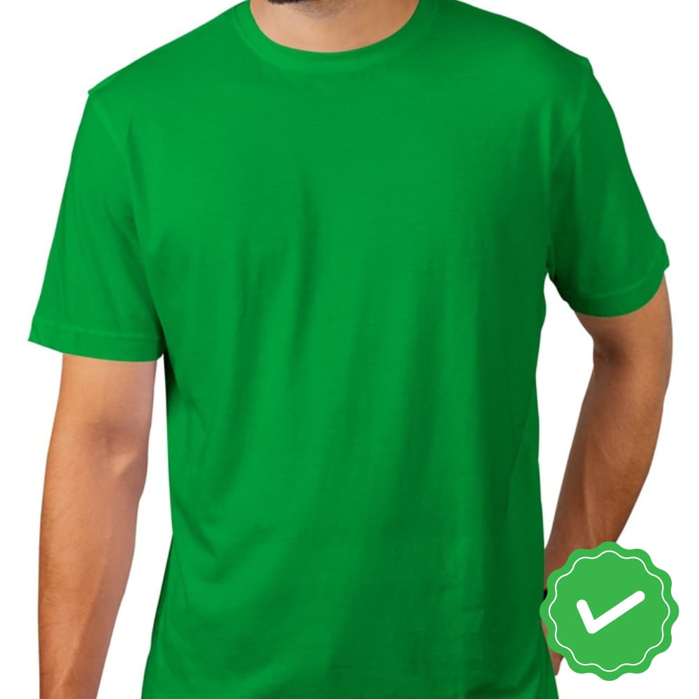 Camiseta Verde Masculina Básica Lisa Malha Fria PV