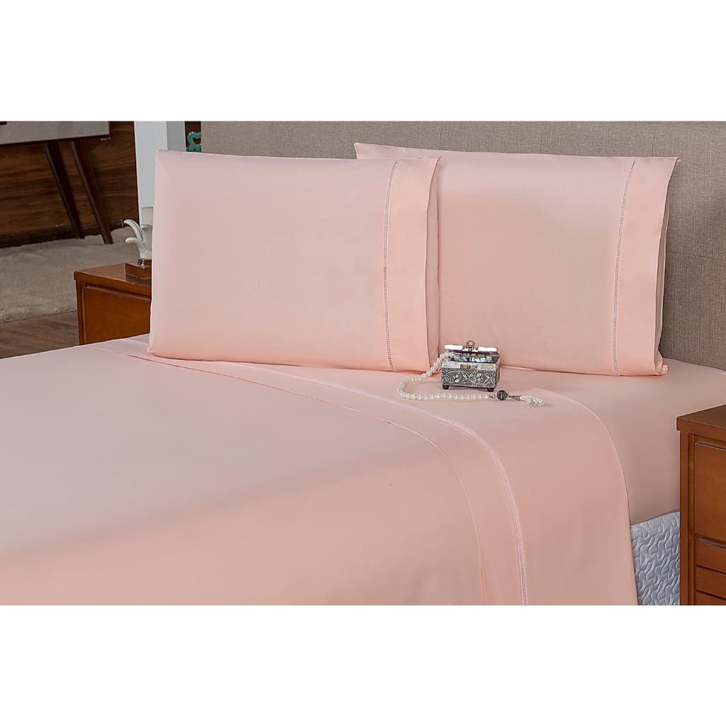 Jogo de Cama Super King (40alt) 4Pçs Percal 230 fios 100% Algodão