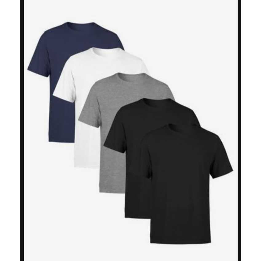 Kit 10 Camisa Masculina 100% Algodão preta branca verde bordo mescla marinho Promoção