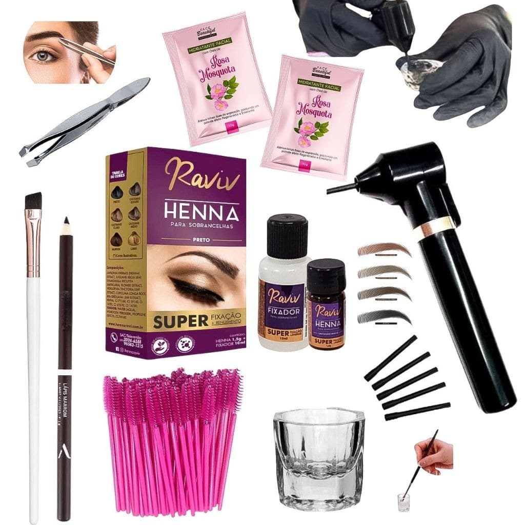 Kit Design Sobrancelhas Profissional Super Fixaçao Raviv Nº 20