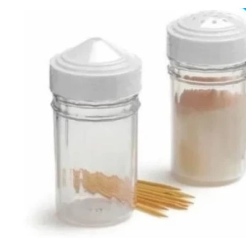 Saleiro E Paliteiro De Mesa Acrílico Kit Com 12 Saleiros e 12 Paliteiros