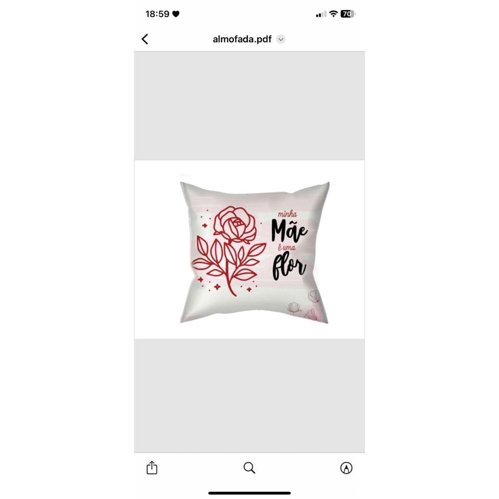 Kit 2 capa de almofada 40x40personaliza dia das mães
