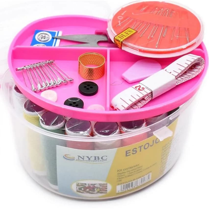 Kit  Costura + estojo Com 47 Peças  - B- De Coração kit completo