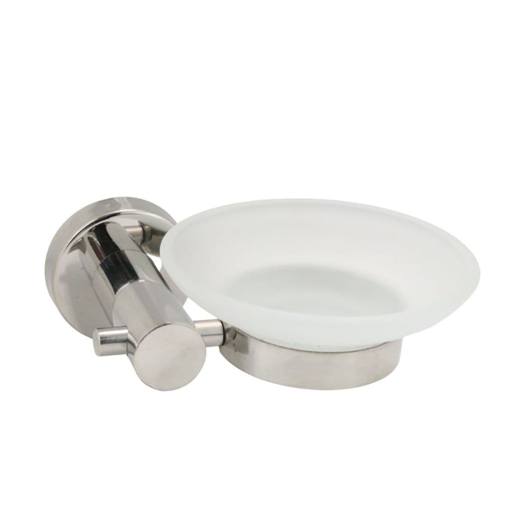 Saboneteira De Parede Para Banheiro Em Aço Inox Com Vidro