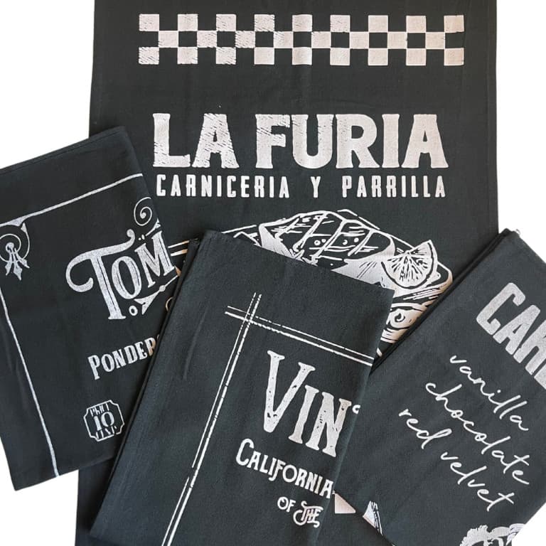 Kit 4 Pano De Prato Preto Premium Gourmet Grande Copa