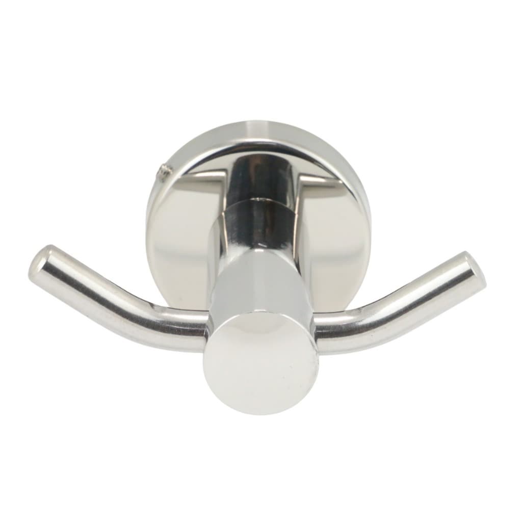 Cabide Duplo Para Banheiro em Aço Inox