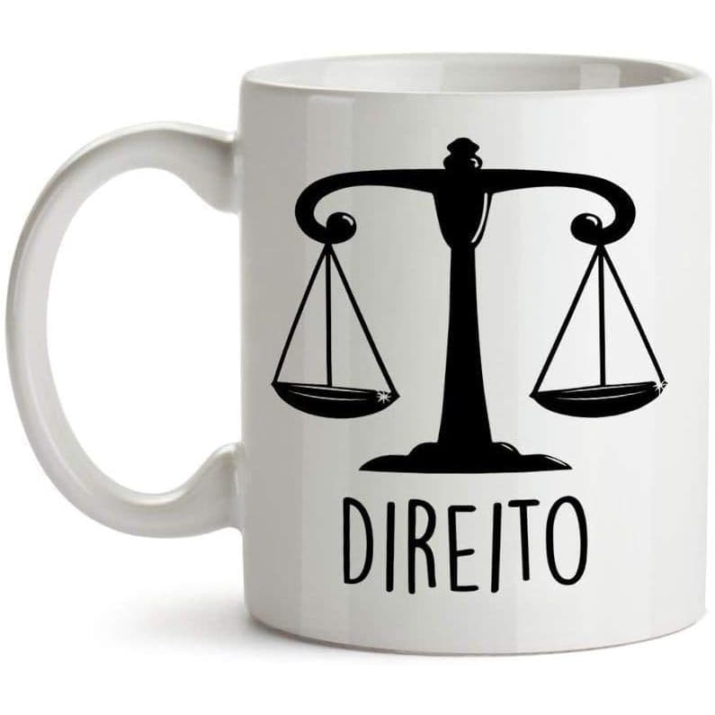 Caneca Direito Se é Pra fazer Advogado Estudante de Direito Faculdade Porcelana - 325ml